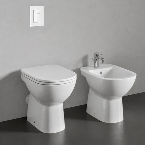 Sanitari tradizionali con scarico a muro e sedile incluso Gemma 2 Dolomite (1/5)