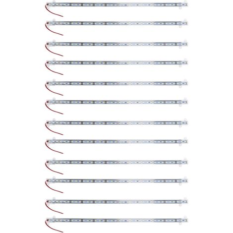 LED Streifen 12 x 50 cm 12 V 36 LEDs 5630 SMD mit Endkappe