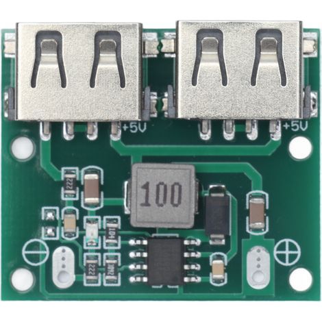 Buck – chargeur DC vers double sortie USB, Module régulateur de charge 9V 12V 24V 5.2V 3A (1/5)
