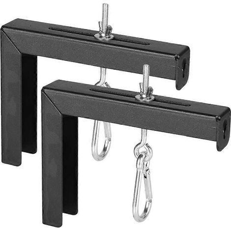 Supports en L pour écran de projection sécurisés, rallonge de 15 cm (6 pouces) pour fixation murale ou au plafond (1/4)
