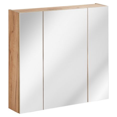 Armoire miroir - 80 x 16 x 75 cm - Elise Oak - Livraison gratuite (1/5)