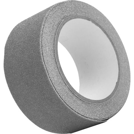 Ruban adhésif antidérapant coloré en PVC, 5M x 5cm, pour décoration de sécurité au sol des marches d'escalier (gris) (1/5)