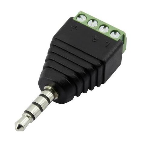 JACK 3.5 MM MÂLE DROIT TRU COMPONENTS 93013C1119 1386615 NOMBRE TOTAL DE PÔLES: 4 STÉRÉO NOIR 1 PC(S) (1/3)