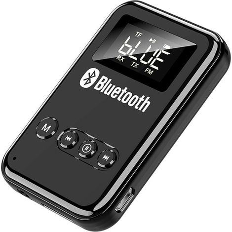 Adattatore Bluetooth 5.0 4 in 1 con trasmettitore/ricevitore FM e autoradio wireless. (1/5)