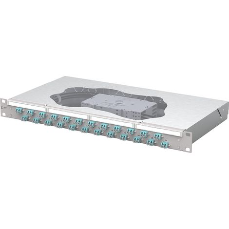 Metz Connect OpDAT fix2 Patchfeld splice24xLC-D OM3 grau, 1504557724-E
