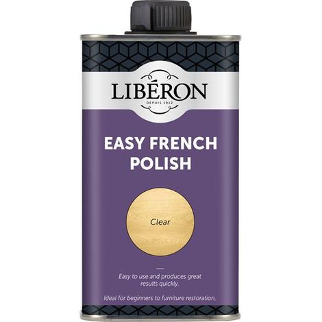 Liberon Easy French Polish Clear - 250ml, High-Quality Traditional Wood Finish