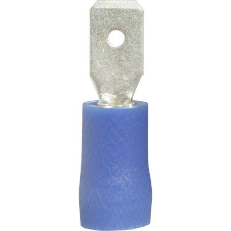 Cosse à languette mâle 4.8 x 0.5 mm Vogt Verbindungstechnik 393405S 180 ° partiellement isolé bleu 1 pc(s) D28481 (1/4)