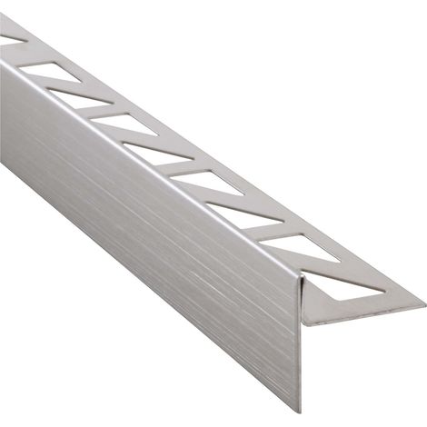 Dalsys Cale de pente pour douche,  Argent Profilé de douche pour praticable,  inox résistant à la corrosion - Profilé de pente 148cm, hauteur 10mm, gauche