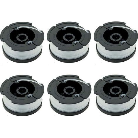 Paquet de 6 Bobines A6481 A6485 pour Black Decker Coupe Bordures (1/5)