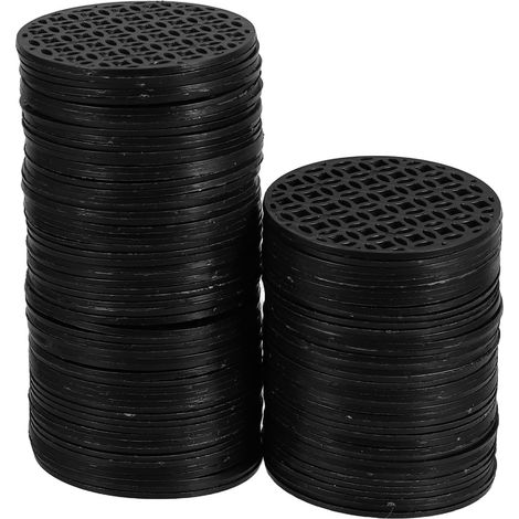 Pflanzenschutzgitter 100 Stück 5 5Cm Schwarz Kunststoff mit