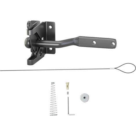 1Ensemble Verrou de Clôture Auto Bloquant de Fermeture pour Portes Métalliques Vinyles (1/5)
