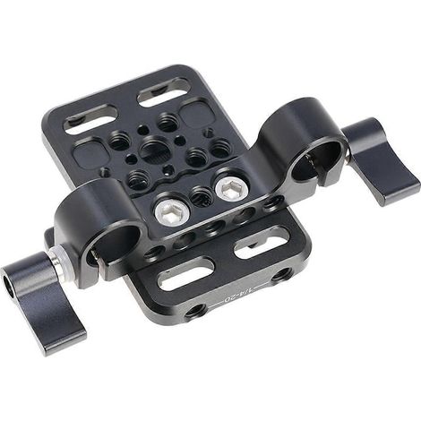 Mini-Batterieplatte mit V-Anschluss und 15-mm-Schienenrohrklemme (1/5)