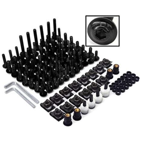 Viti per carenatura moto, viti di fissaggio carenatura, bulloni universali per carrozzeria moto, kit carenatura, lega di alluminio per la maggior parte delle moto sportive, moto da strada, scooter - n