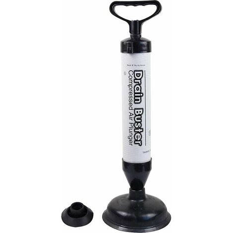 Ventouse - Déboucheur Évier et WC - TPR Élastique - 2 Têtes Interchangeables 15 cm et 6,6 cm - Pour Salle de Bain Cuisine Toilettes Baignoire Douche