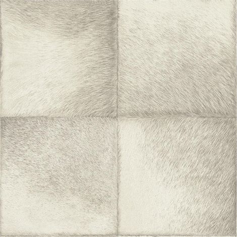 Rasch Reindeer Fur Pattern Grey White Squares Paste The Wall Wallpaper (1/4)