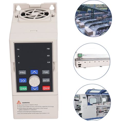 Onduleur de commande de moteur monophasé 750 W, entrée 220 V, sortie triphasée 220 V (1/5)