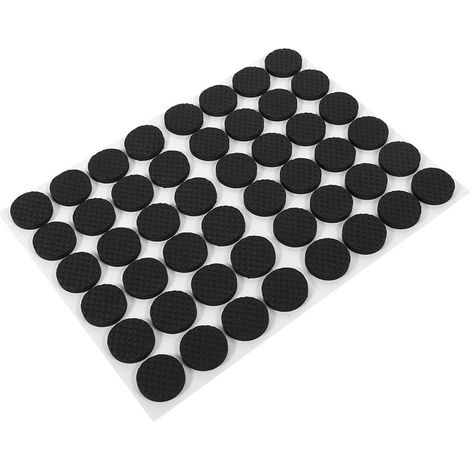 48 patins de protection antidérapants et auto-adhésifs noirs pour meubles, canapés, tables et chaises. (1/5)