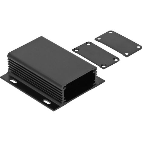Boîtier de jonction étanche IP66 en aluminium noir 25x71x80mm pour câblage électrique (1/5)