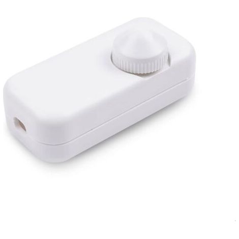 Gradateur à intensité variable 1 W – 150 W Ampoule à incandescence LED à intensité variable On/Off Série AC220-240 V/Intermédiaire sauf 1 W silencieux (boucle métallique avec commande rotative)