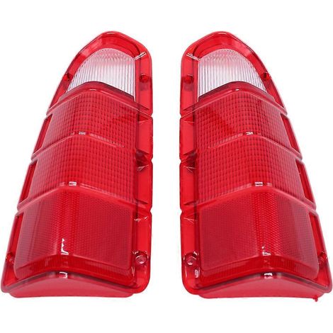 1 paire de lentilles de feu arrière à coque rouge pour camionnette Power Wagon 1972-1980, boîtier de feu stop arrière de voiture (1/5)