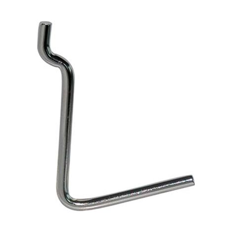 GANCIO UNCINO ACCIAIO X PANNELLO ESPOSITIVO - CROMATO n° 6 MM 38X53- 200 pezzi