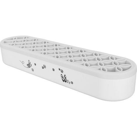 Boîte de Rangement en Silicone Souple pour Pinceaux de Maquillage, Outils de Couture et Plus - Multifonctionnelle, Gris (1/5)