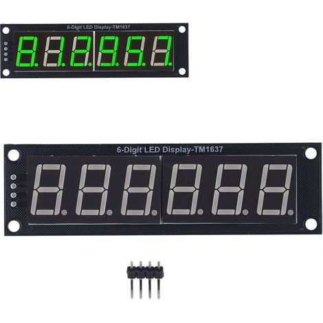 0,56-Zoll-Digitalanzeigemodul, sechsstelliges LED-Anzeigemodul, grüne Anzeige TM1637 (1/5)