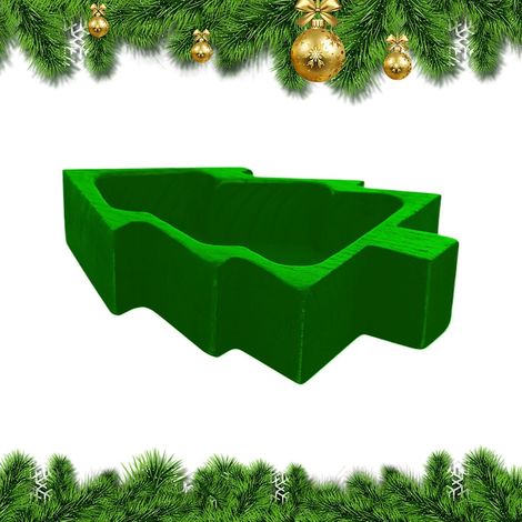 Bougie en Bol De Bois Plateau de Service pour Décorations de Noël Bougeoir De Noël En Bols En Bois Pour Bonbons Snacks Charcuterie Sushi Style Ferme Table Basse Bureau Chambre Salon Fête (1/5)
