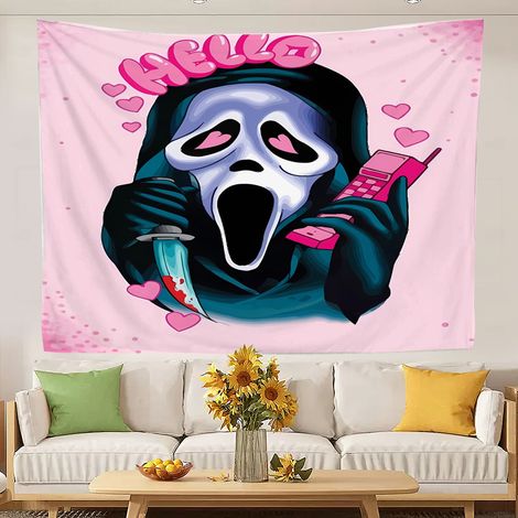 Tapisserie murale humoristique, couverture de plage luxueuse, tenture murale pour chambre, maison ou dortoir 100x75cm (1/5)