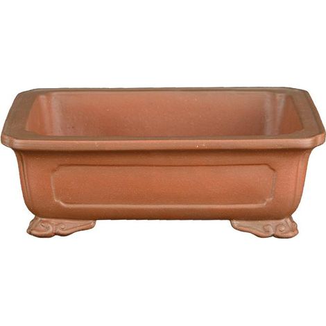 Vaso per bonsai rettangolare in gres 15x11x4,5 cm - SM146