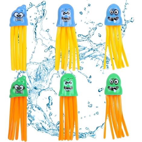 6pcs Colorful Diving Toys for Underwater Training  Pool Party,Swimming Toys,Pool Games (1/5)