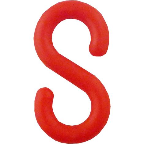 PROVOST - Raccord en S pour chaîne de délimitation - Lot de 4 - Rouge - Plastique (1/2)