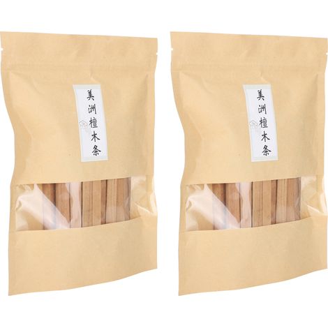 Lot de 2 bâtonnets d'encens en bois de santal pour le yoga, l'aromathérapie et la cérémonie du thé (cadeaux rectangulaires) (1/5)