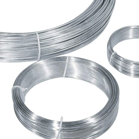 MATASSA ZINCATA FILO DI FERRO ZINCATO DIAMETRO 1,4mm/2.7mmX20mt VERDELOOK, " 2.7 mm "