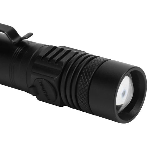 Elektrische Taschenlampe T6+COB mit Teleskopzoom, leistungsstark, zwei Lichtquellen für den Außeneinsatz (1/5)