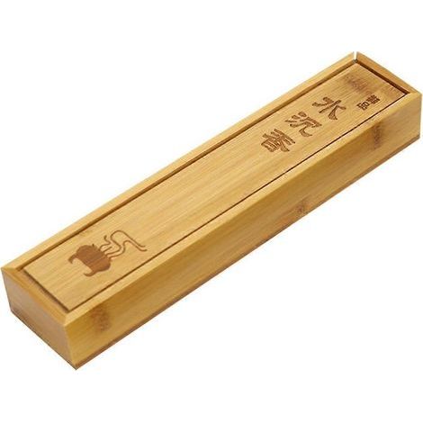 1 boîte de rangement vide en bambou pour bâtonnets d'encens (couleurs assorties)-22.50X5.00X3.00CM (1/4)