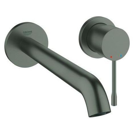 Grohe Essence - Waschtischarmatur L - Unterputz, 2-Loch Montage, Hard Graphite gebürstet 19967AL1