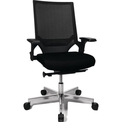 Sedia da ufficio girevole Punktsynchr. T nero/nero 450-550mm (1/3)