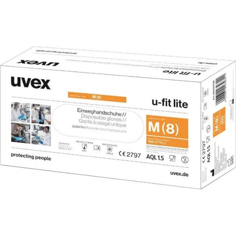 uvex u-fit lite 6016810 100 St.  Einweghandschuh Größe (Handschuhe): XL EN 420:2003+A1:2009, EN 374-