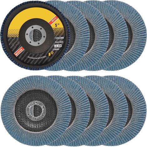 Flap discs 125 mm - pack of 10 (80 grit) - type T29 (1/5)
