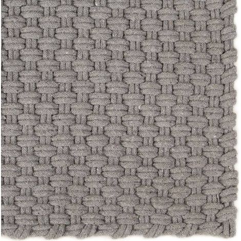 Tapis de sol,Tapis rectangulaire Gris 160x230 cm Coton CFW615790 (1/5)