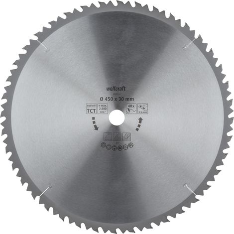 wolfcraft - Discos para sierras circulares de mesa serie marrón (cortes rápidos y bastos) - ref.6595000