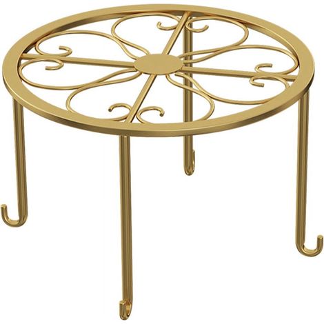 Support pour plantes en pot en métal, étagère à fleurs, support de jardin, étagère ronde pour balcon, décoration intérieure (1/5)