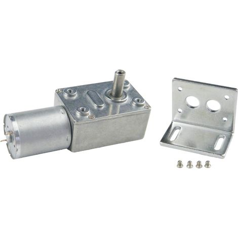 370WG 12V DC 40RPM Speed Regulated Gear Motor Mounting Bracket for DIY Parts (1/5)