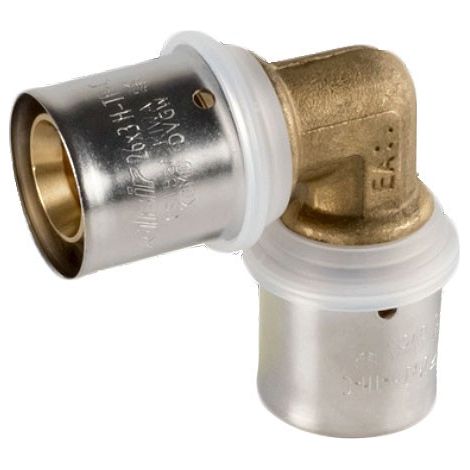 Raccordo gomito intermedio 26x3 x 26x3 - Pexal Brass - raccordo a pressare VS0170413 (1/2)
