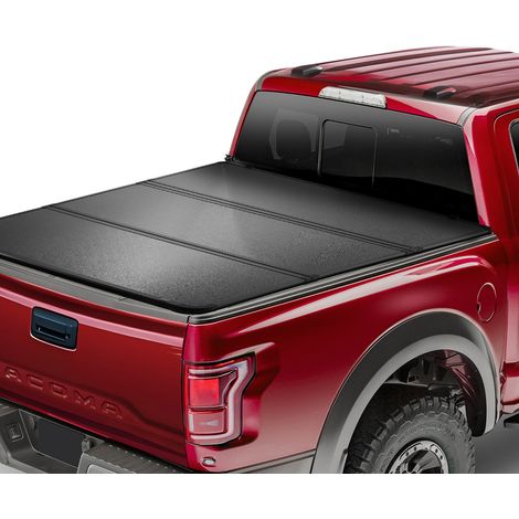 Couvre-Benne à Trois Volets, Compatible avec Toyota Tacoma 2016-2023, Plate-forme 1537 mm, Couvre-Tonneau Rigide pour Benne Intérieure 11537 x 1397 mm, Charge 181,4 kg, avec LED, Pick-up (1/5)