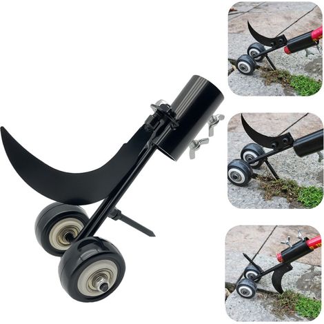 Désherbeur manuel à crochet, tête de lame, outil de désherbage, noir, 10 cm, pour trottoirs, pavés et terrasses (19 x 10 cm, noir) (1/5)