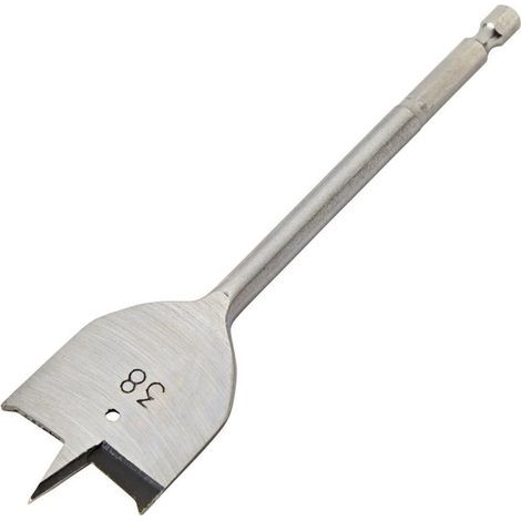 Jeu de forets plats, foret à trois pointes, scie cloche de 38 mm, plaque de perçage pour bois (1/4)