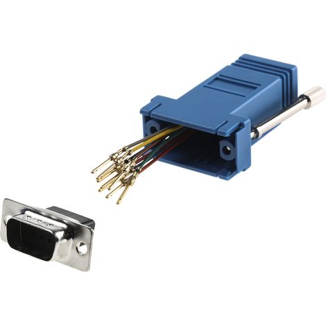 Adaptateur Sub-D 9 Mâle vers RJ45 Femelle RS PRO ( Prix pour 1 ) (1/3)