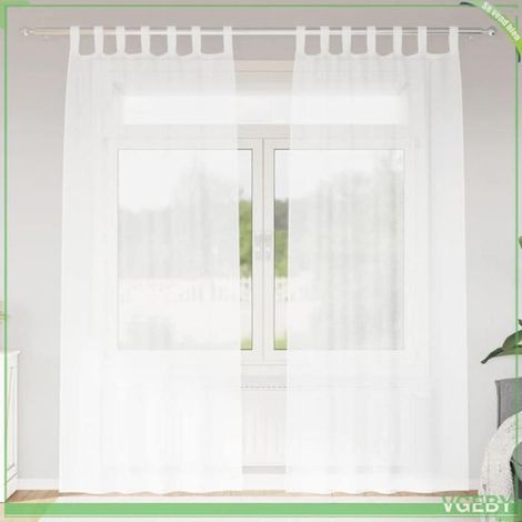 Voilage - FAFEISY - 4108034 - Blanc - 225 x 140 cm - Lot 2 pièces (1/5)